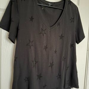 Rails Black Star Short Sleeve Tee